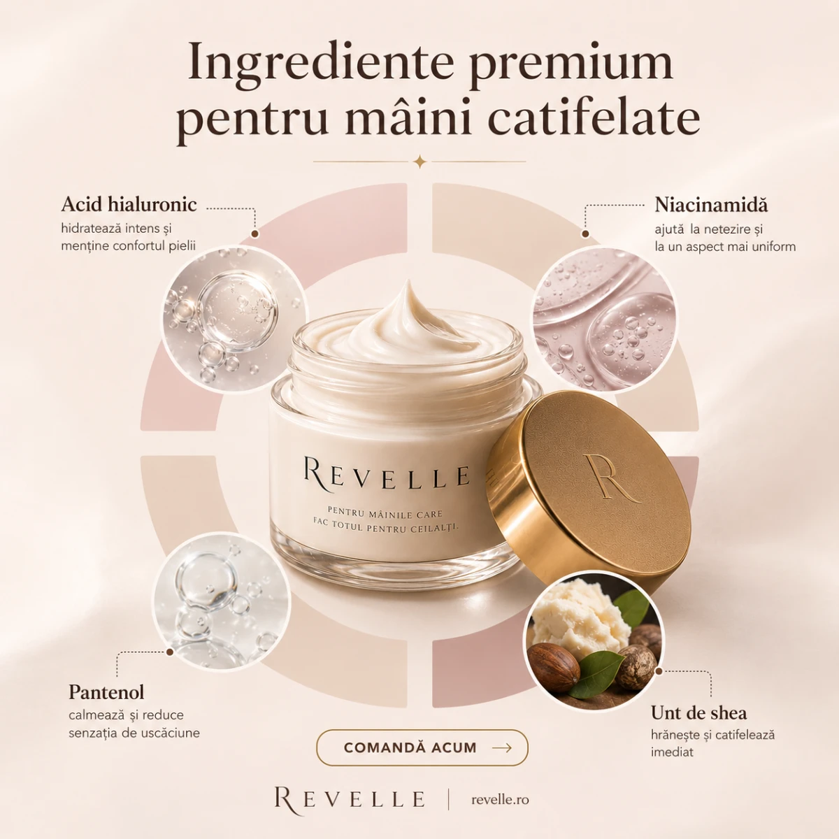 Revello hand cream ingredients advertisement