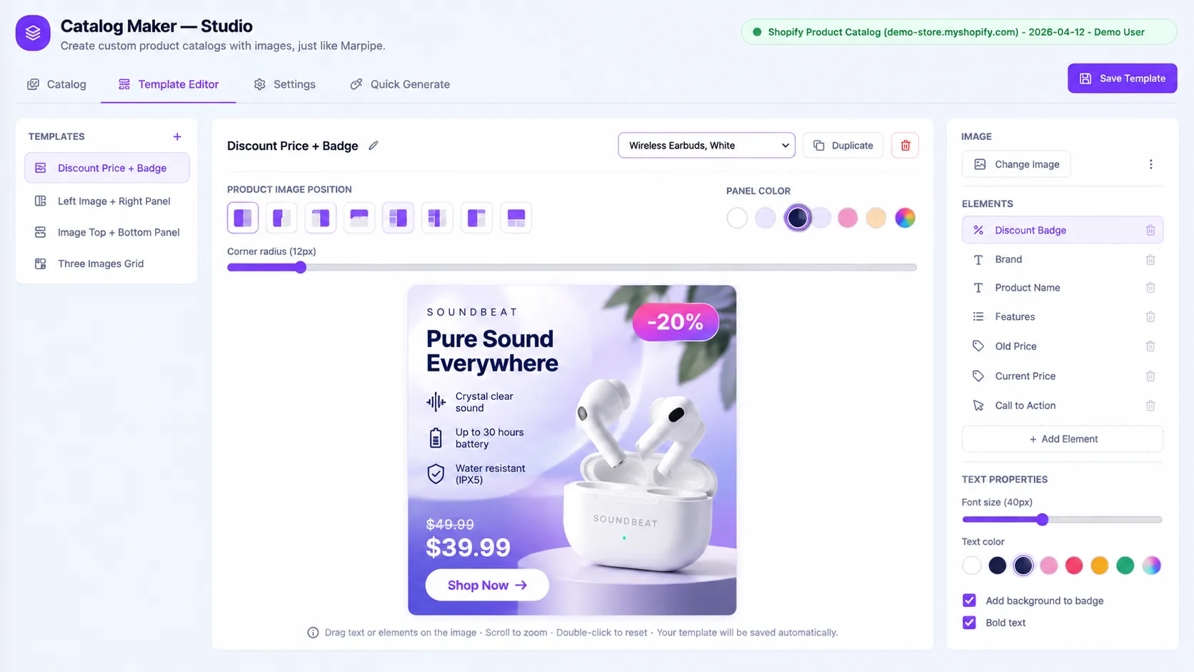 Another view of the Catalog Maker product design workflow