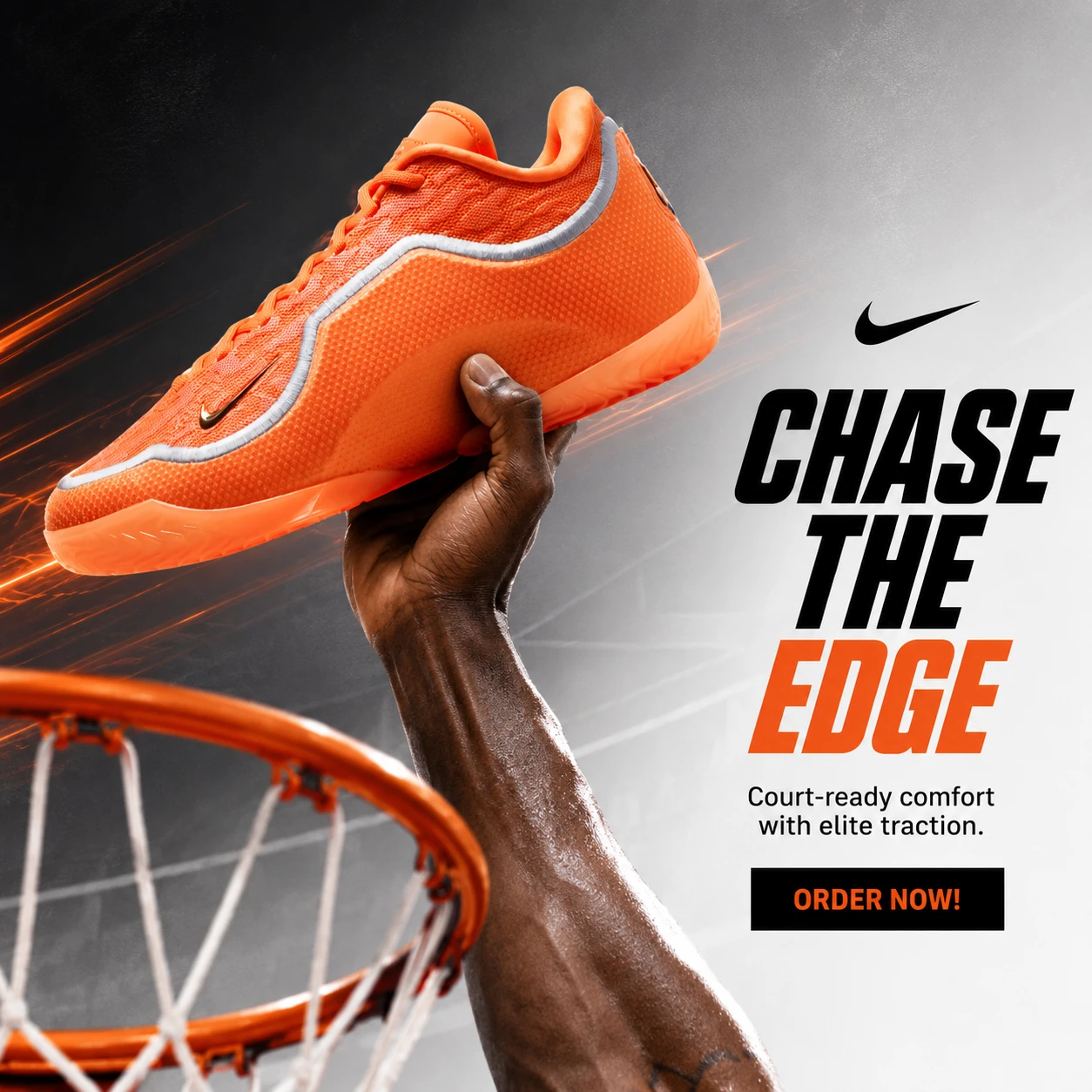 Basketball shoe campaign: Chase the edge